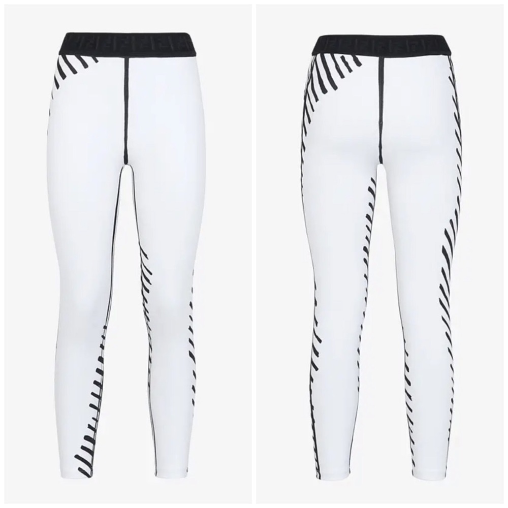 Fendi Roma Joshua Vides Tech Fabric Leggings XL